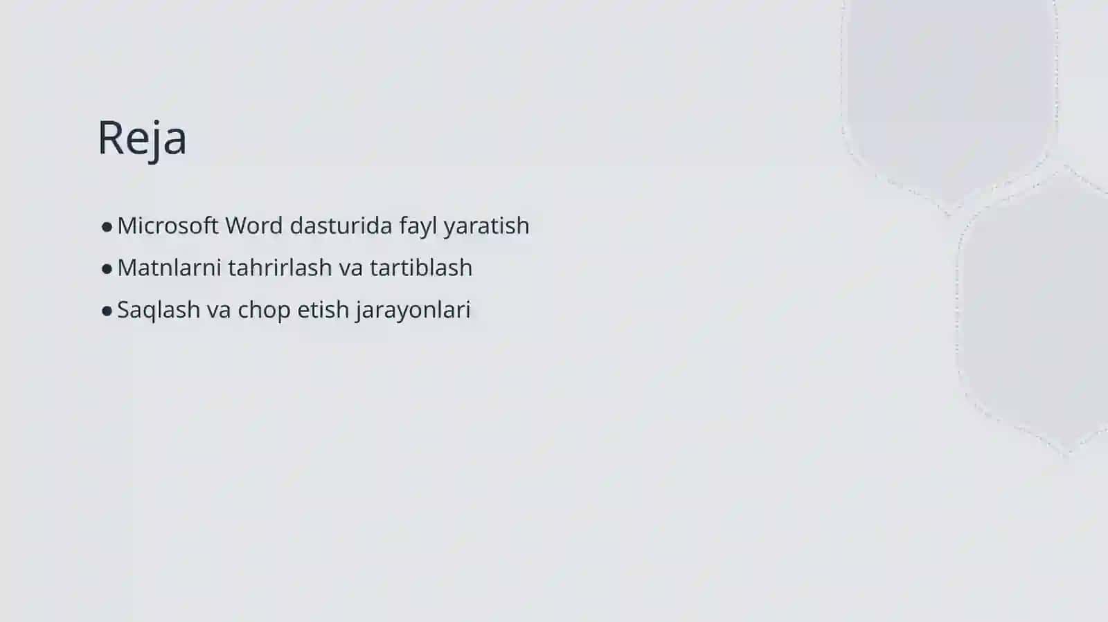 Microsoft Word dasturi 2