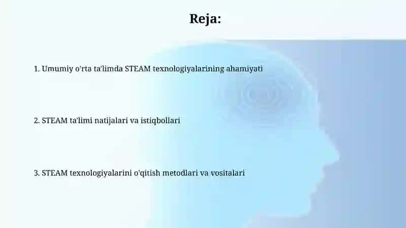 Umumiy õrta taʼlimda STEAM texnologiyalari 2