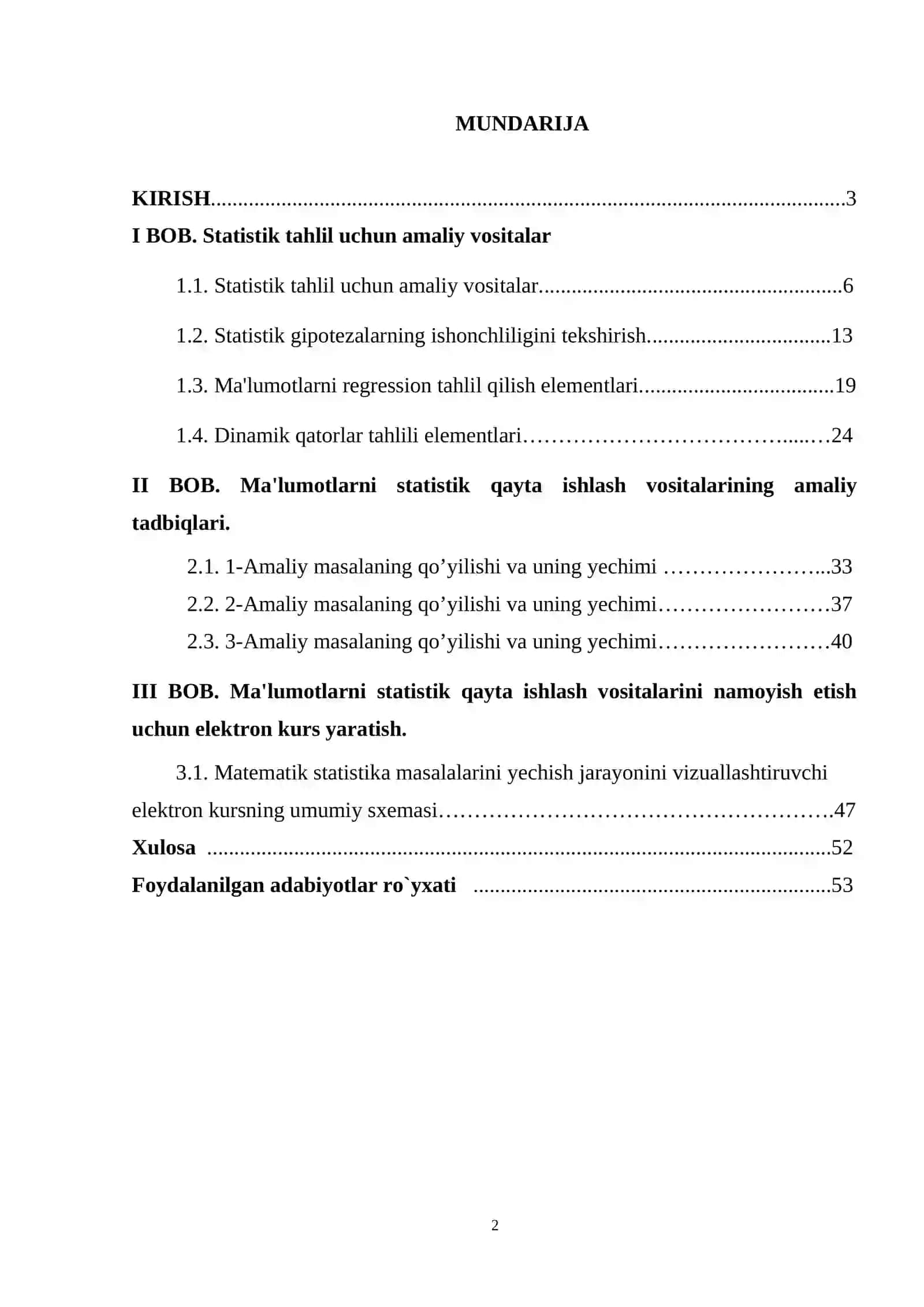 MAPLE TIZIMIDA STATISTIK TAHLIL MASALALARINI YECHISH JARAYONINI NAMOYISH QILISH 2