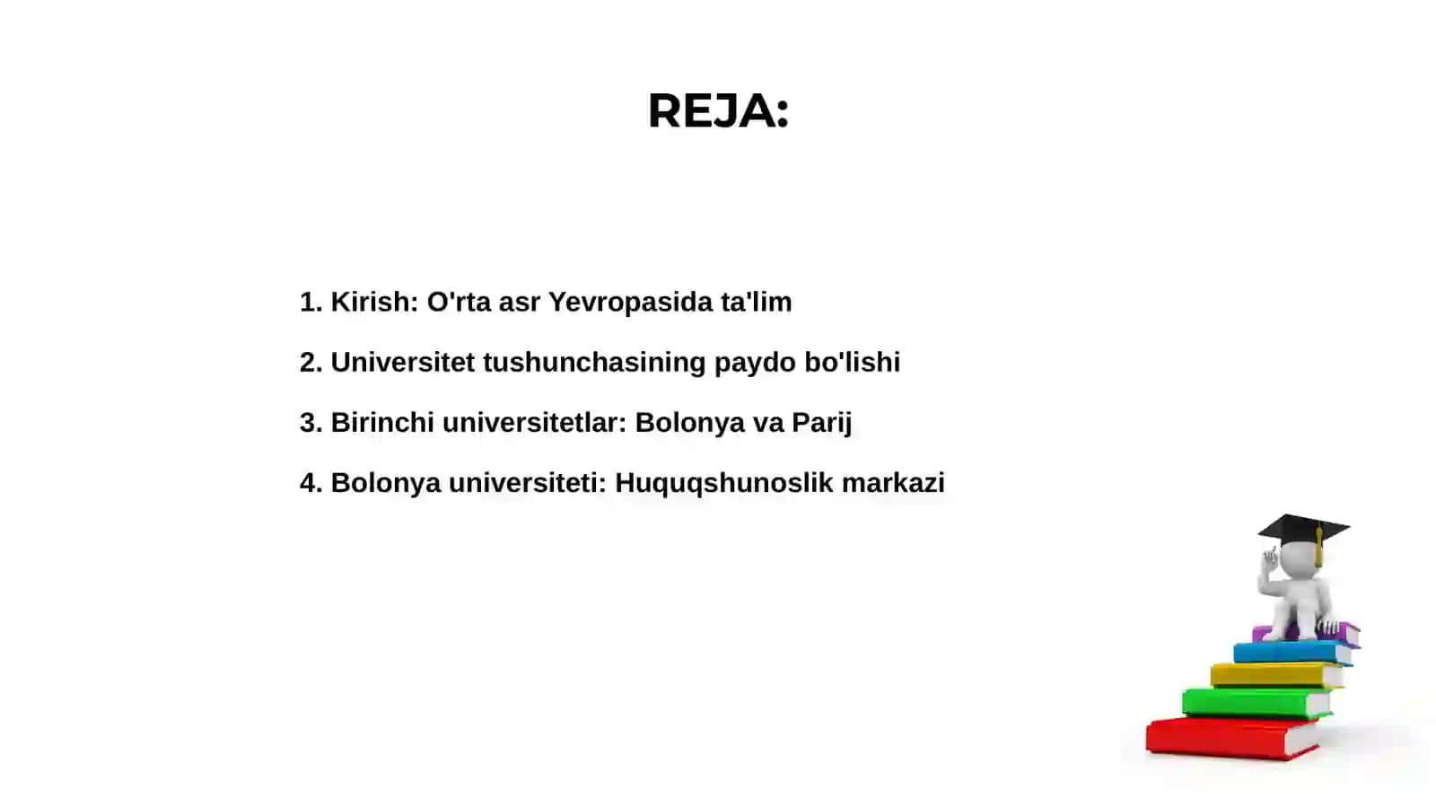 O'rta asr Yevropasida ta'lim 2