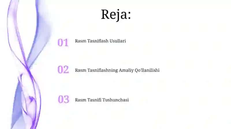 Rasm Tasniflash Usullari 2