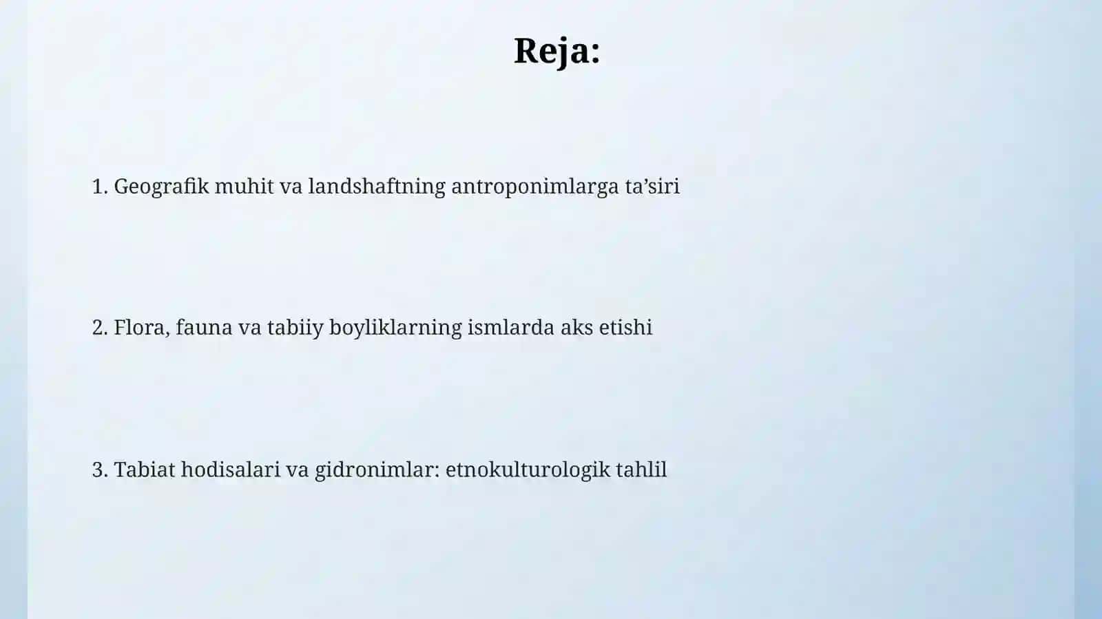 Antroponimlarning shakllanishida tabiiy sharoitlarning ta’siri 2
