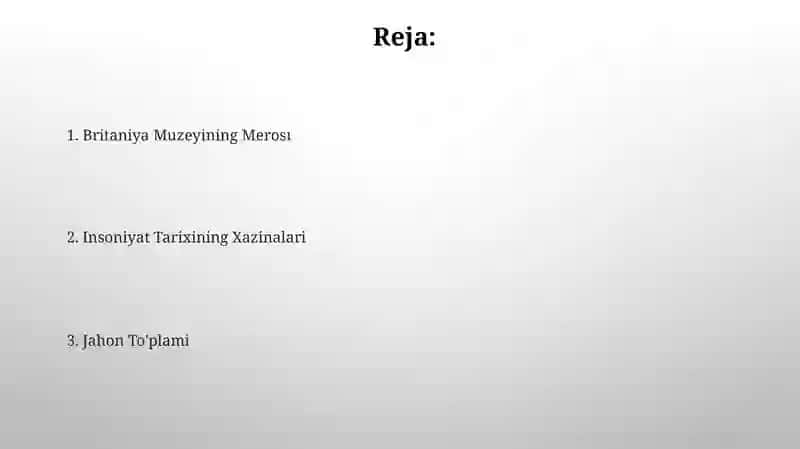 Britaniya Muzeyining Merosı 2