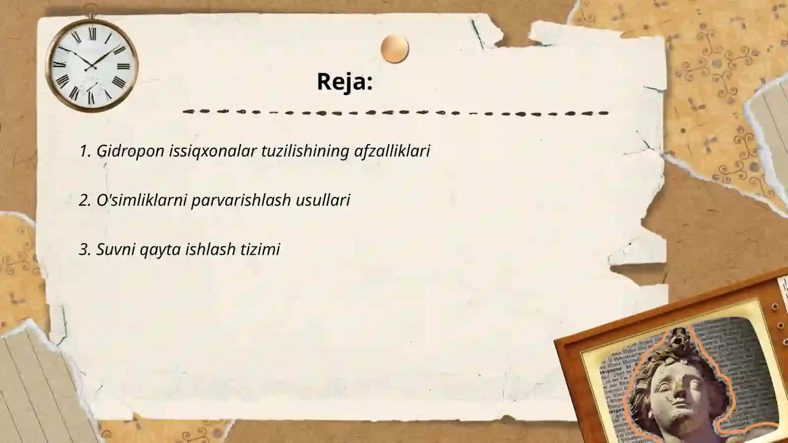 Gidropon issiqxonalar tuzulishi 2