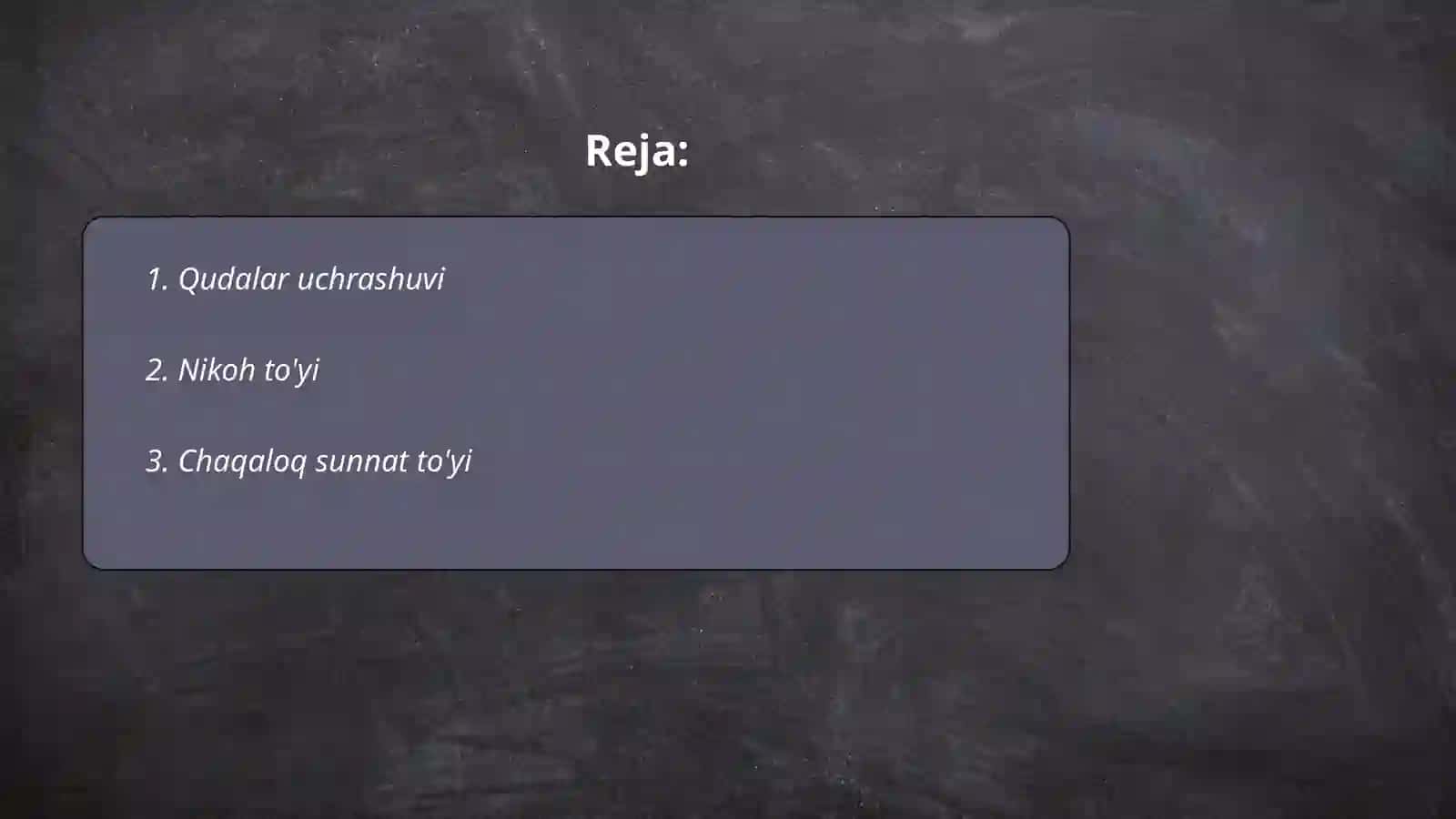 Qudalar uchrashuvi 2