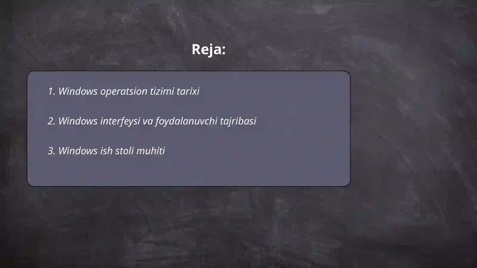 Windowsning standart dasturlari 2