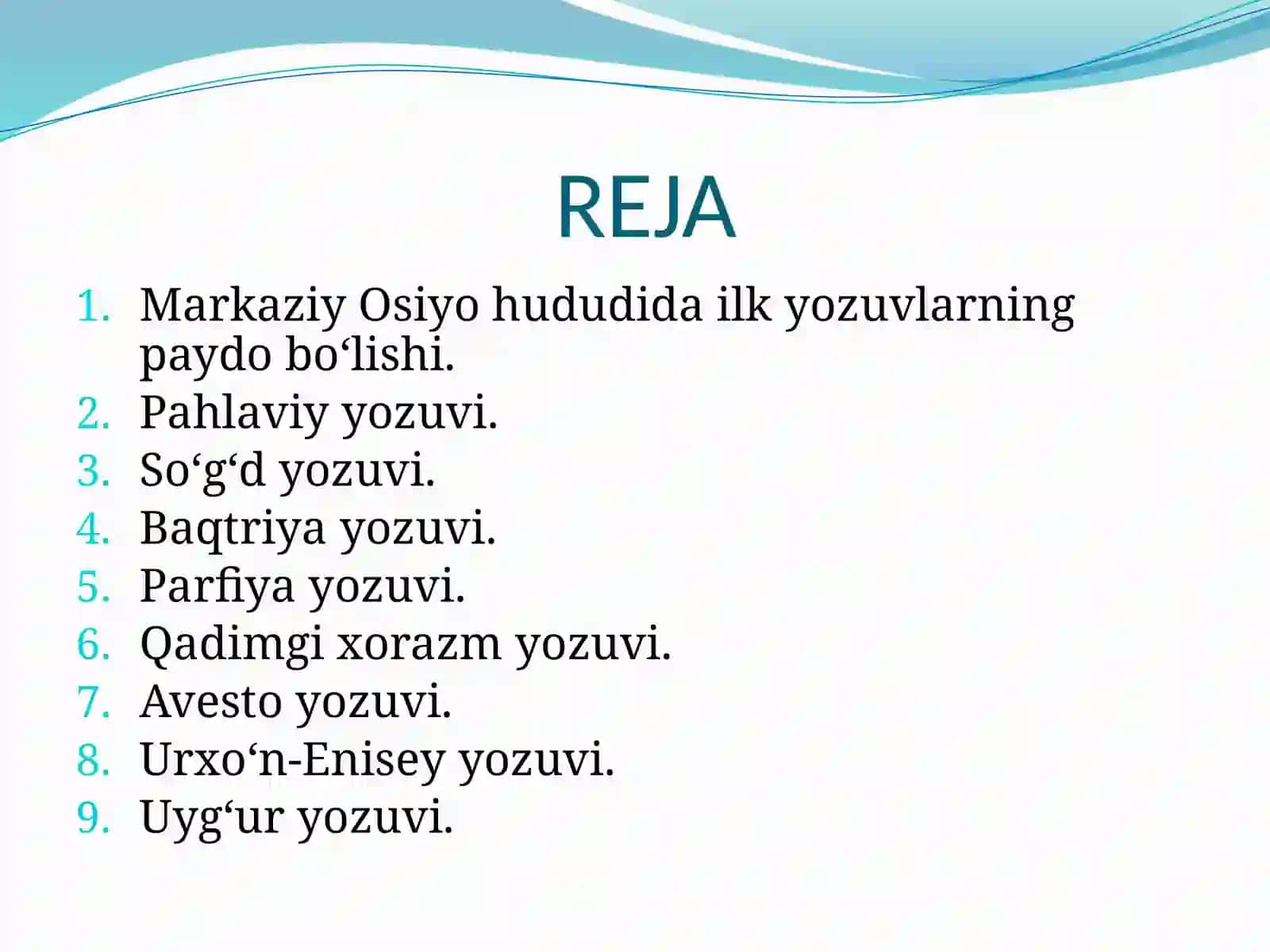 O‘rta Osiyodagi qadimgi yozuvlar 2