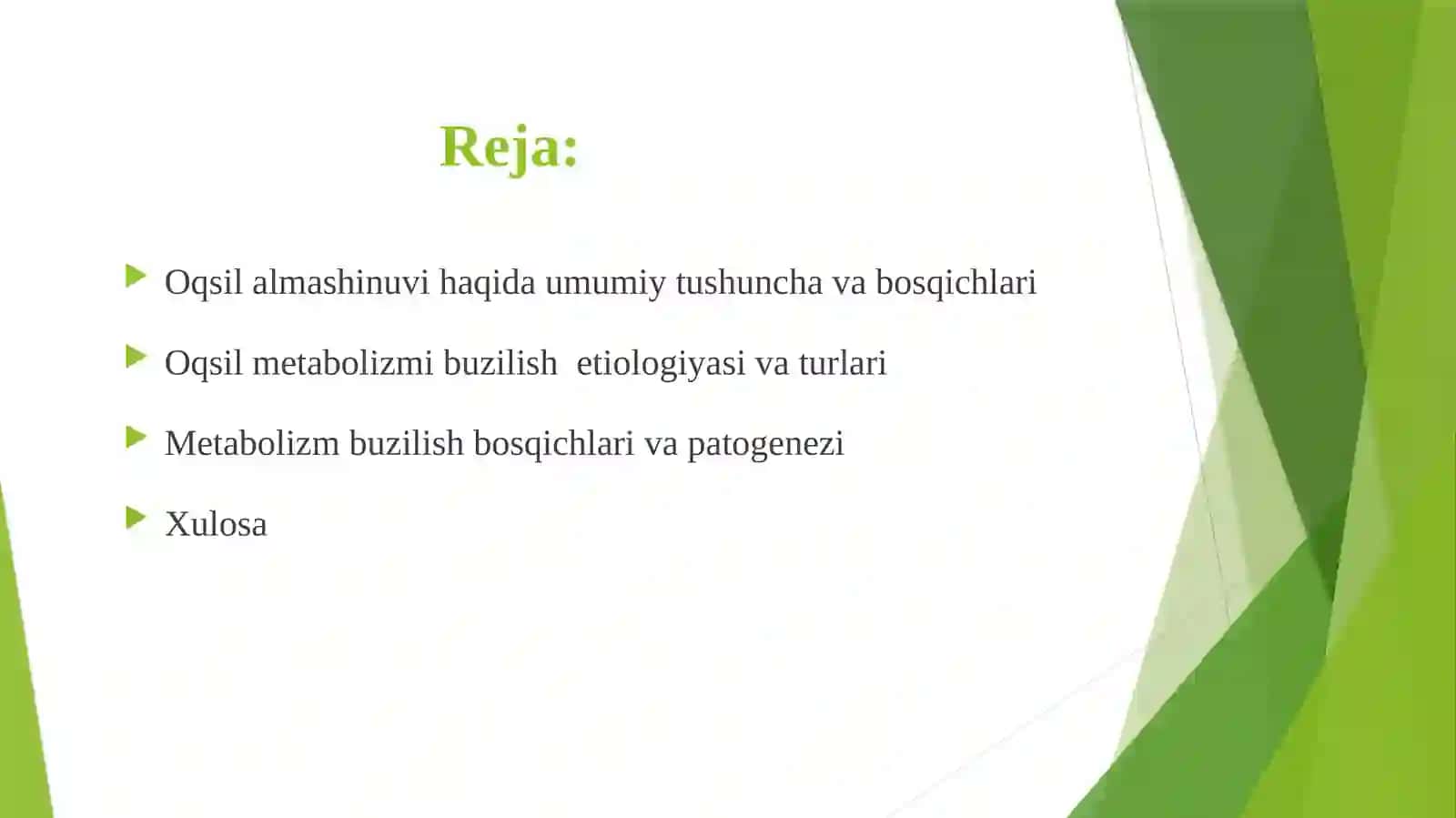 Oqsilalmashinuvi haqida umumiy tushuncha 2