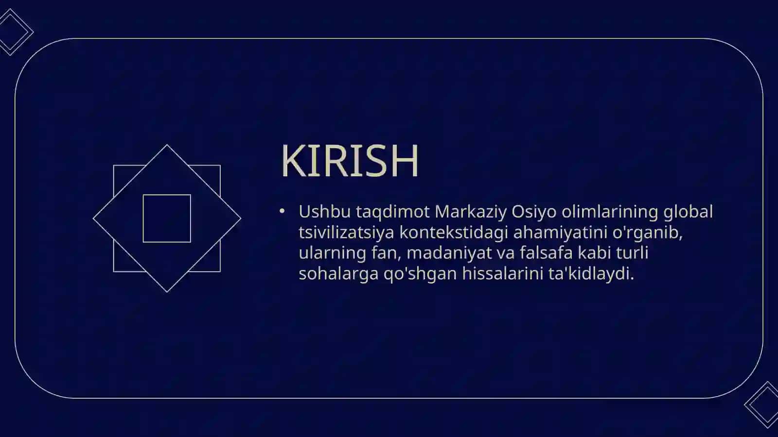 Markaziy Osiyo 2