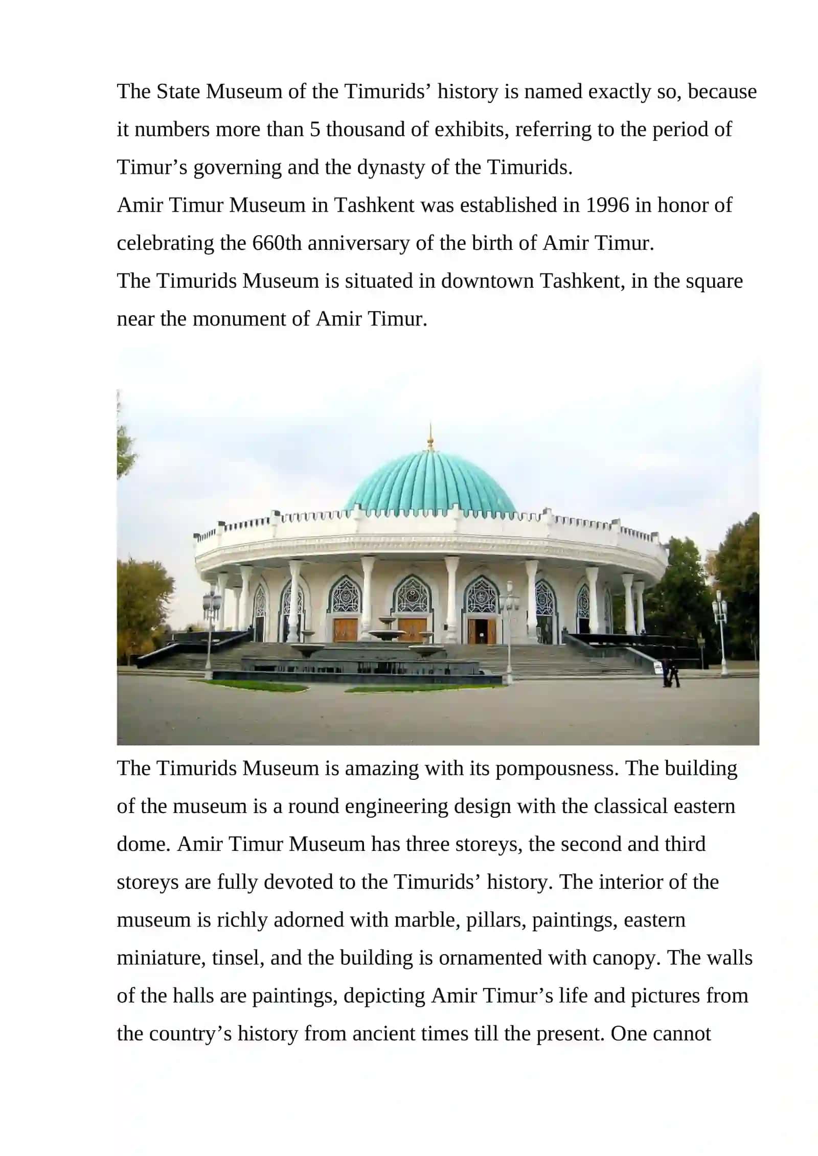 OPEN MUSEUM IN UZBEKISTAN 2