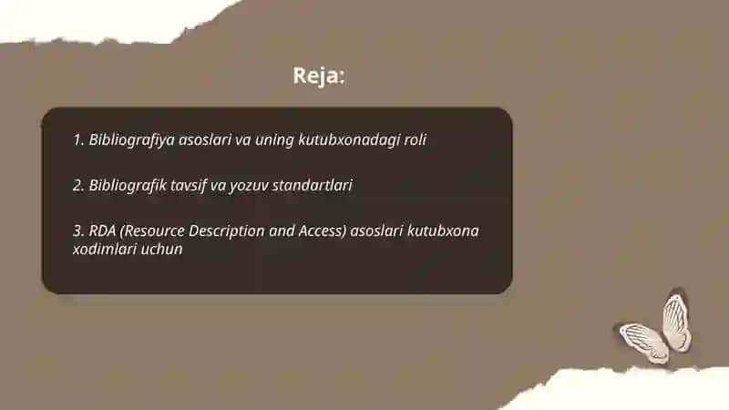 Kutubxona xodimlarini bibliografik bilimlarini oshirish 2