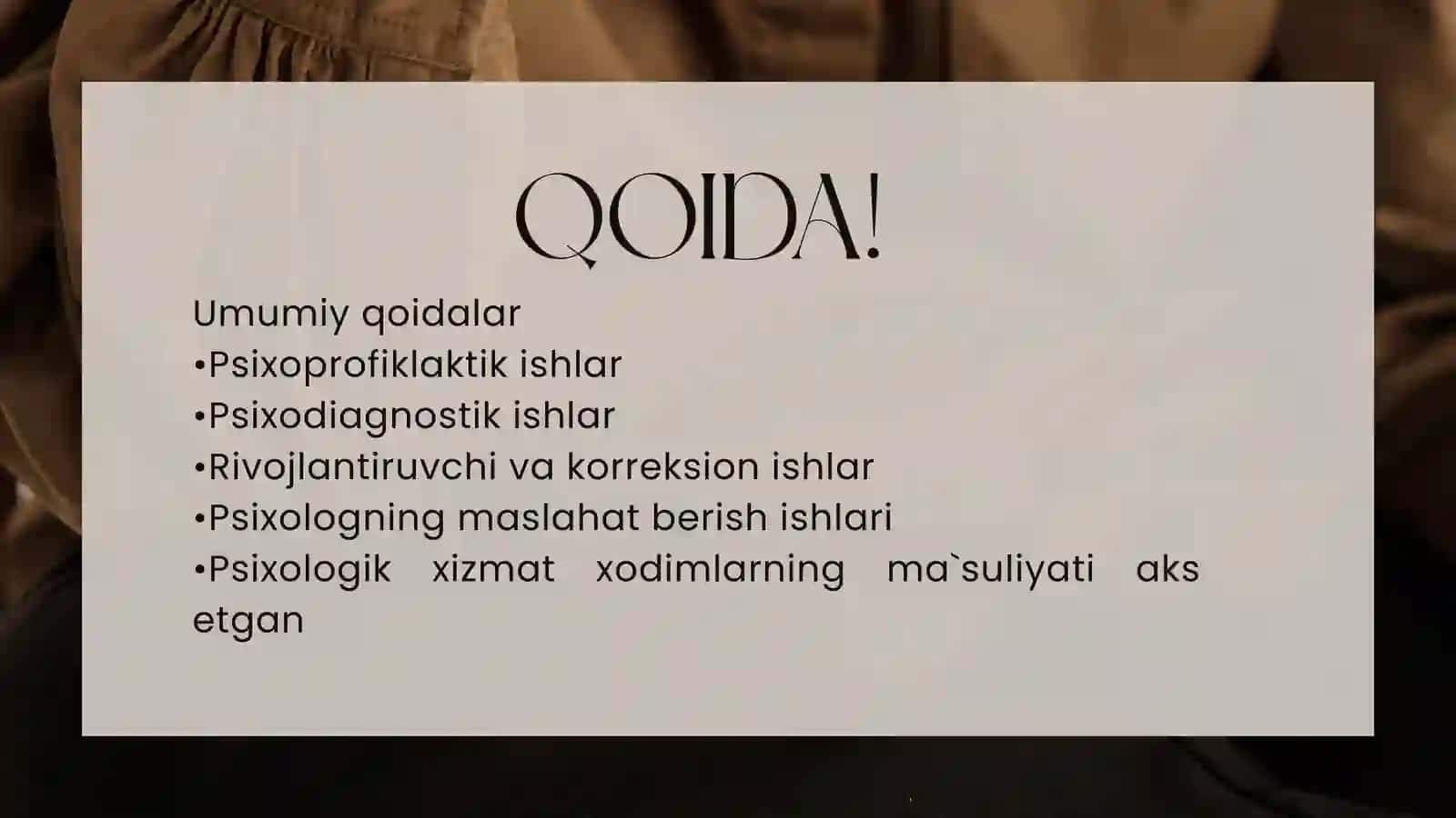 PSIXOLOGIK XIZMAT TUZILISHI  VA  UNING  VAZIFALARI 2