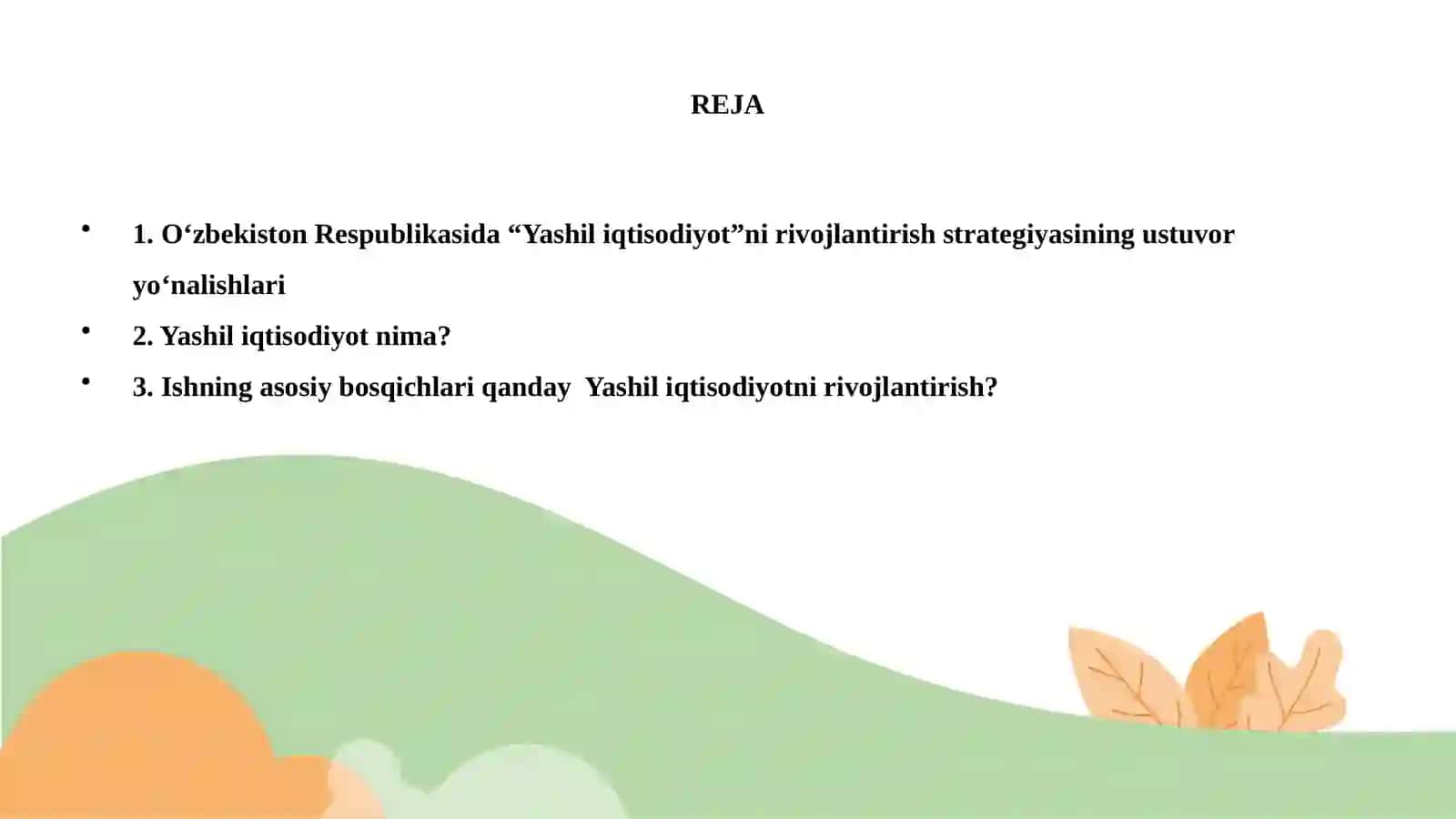 Iqtisodiy hamkorlik va taraqqiyot mamlakatlarda yashil iqtisodiyotga o'tish modellari 2