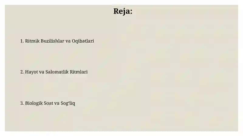 Hayot va sog'liqni ritmlari 2
