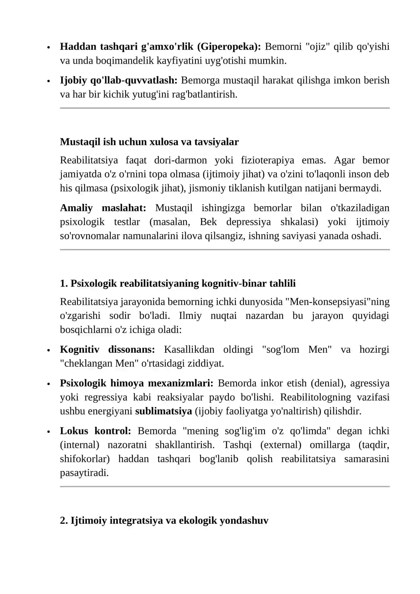 Ijtimoiy va psixologik jihatlar 2