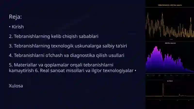 Tebranishlarning texnologik uskunalarga ta'sirini o'rganish va ularni kamaytirish usullari 2