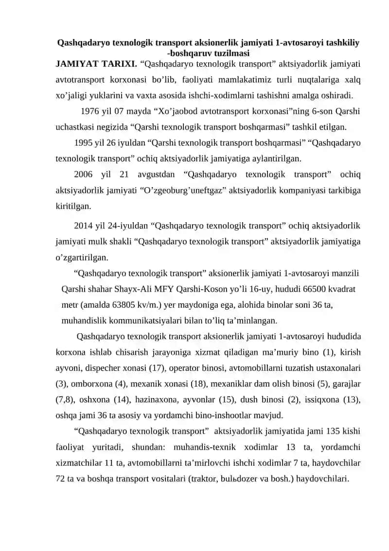 Transport vositalari muhandisligi 2
