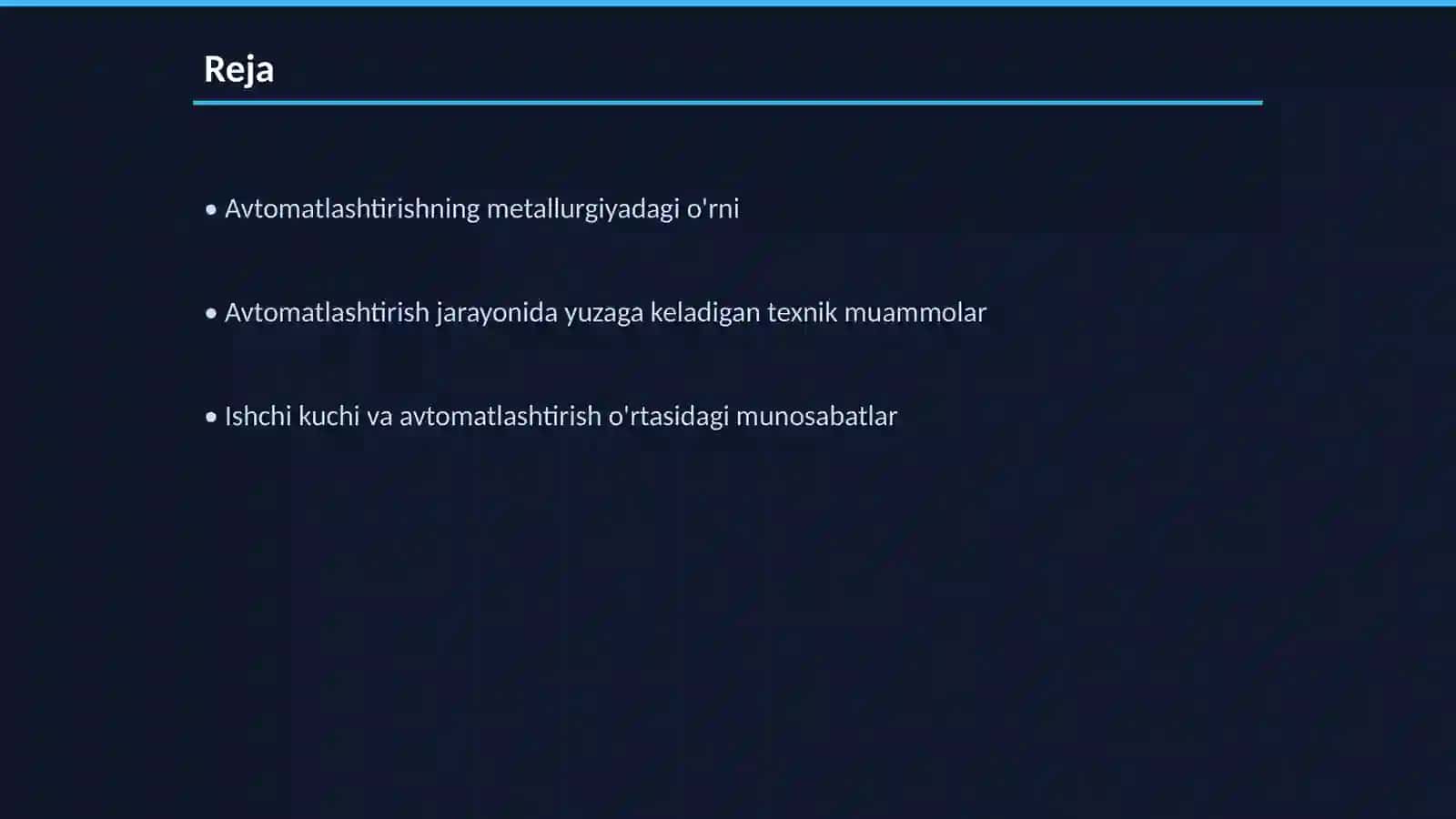 Zamonaviy metallurgik korxonalarda avtomatlashtirish bilan vujudga keladigan muommolar 2