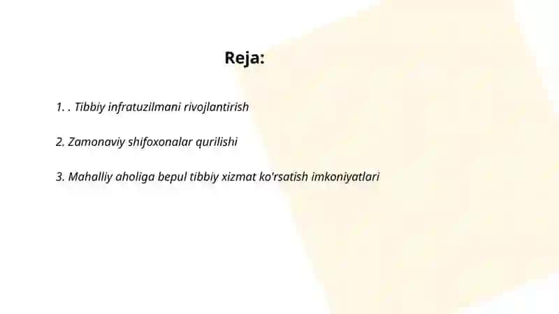 Tibbiyot Respublikasi yutuqlar 2