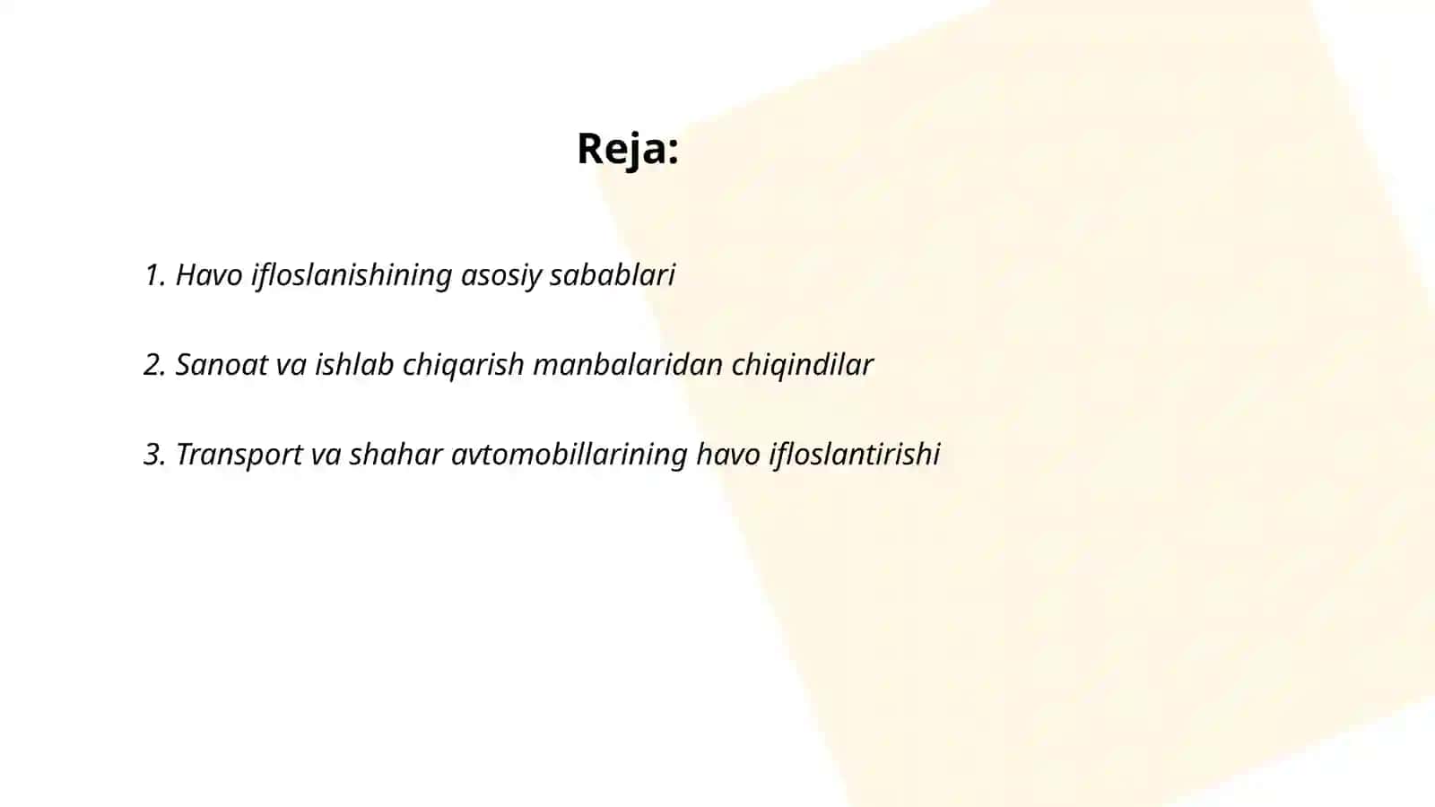 Atmasferani ifloslanishi va uni bartaraf qilish yo'llari 2