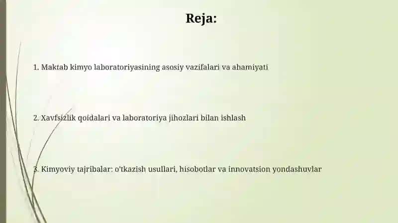 Maktab kimyo kabineti va uning vazifalari 2