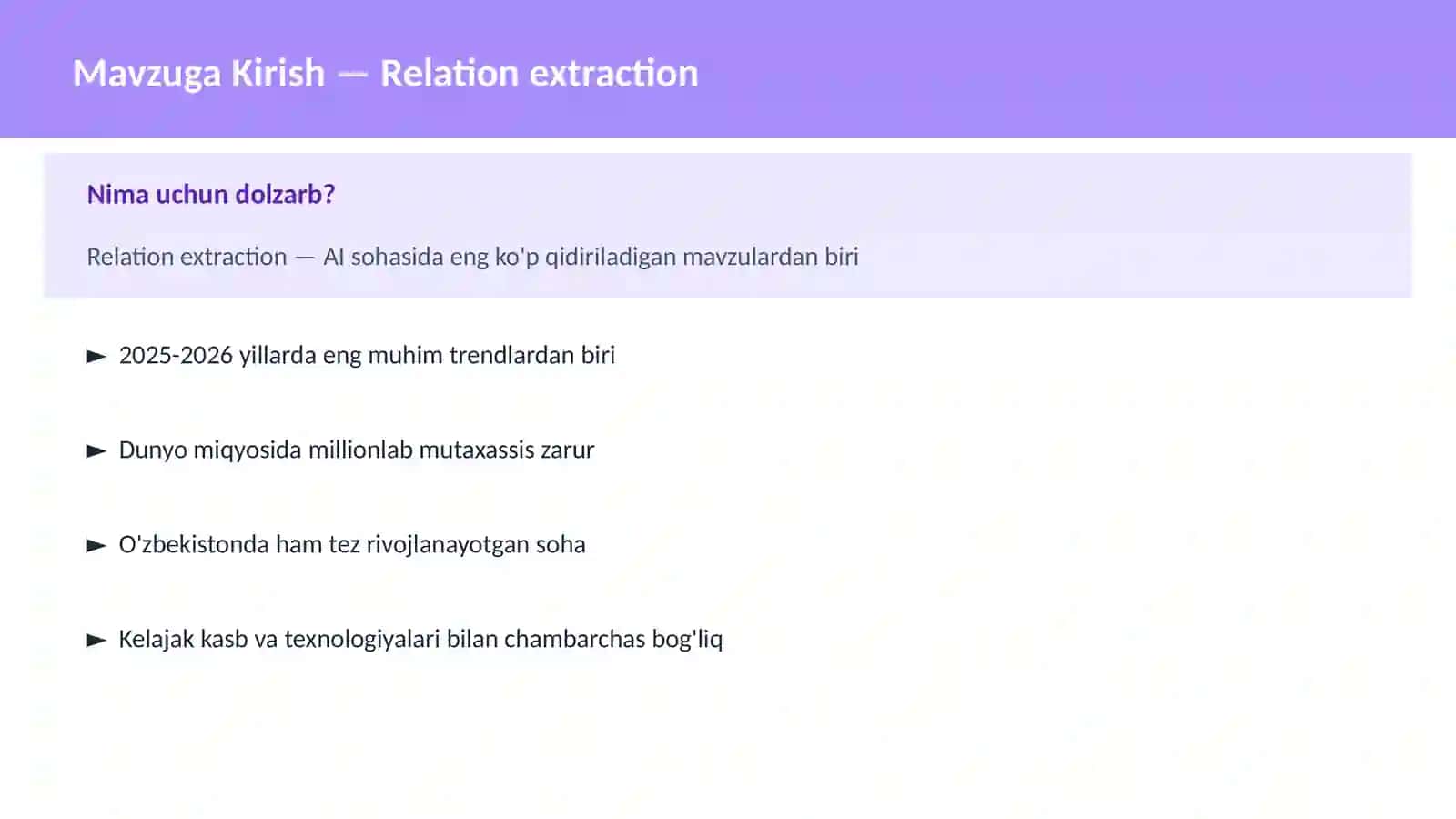 AI | NLP TABIIY TIL QAYTA ISHLASH 2