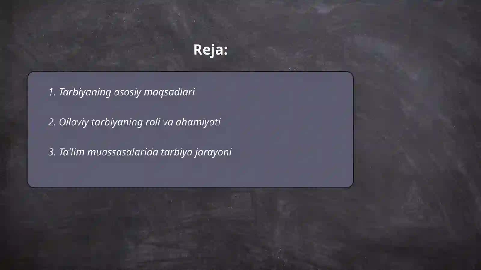 Shaxsning rivojlanishida tarbiyaning o'rni 2