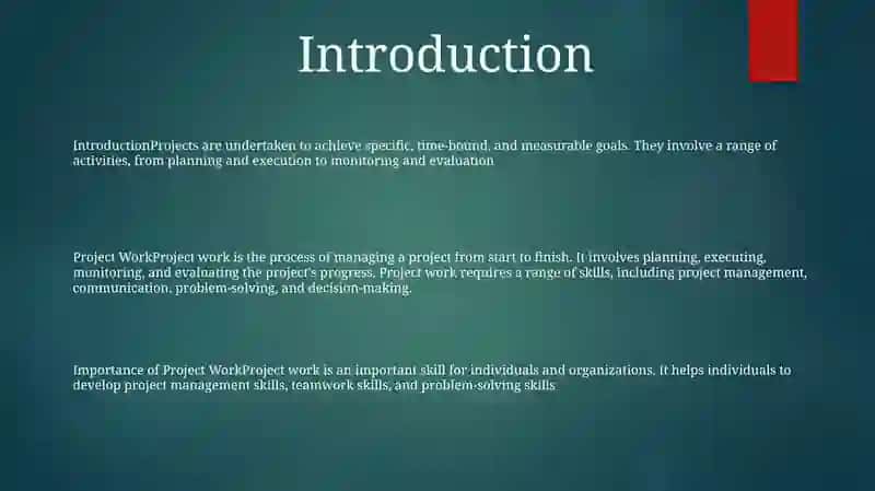 Project Work 2