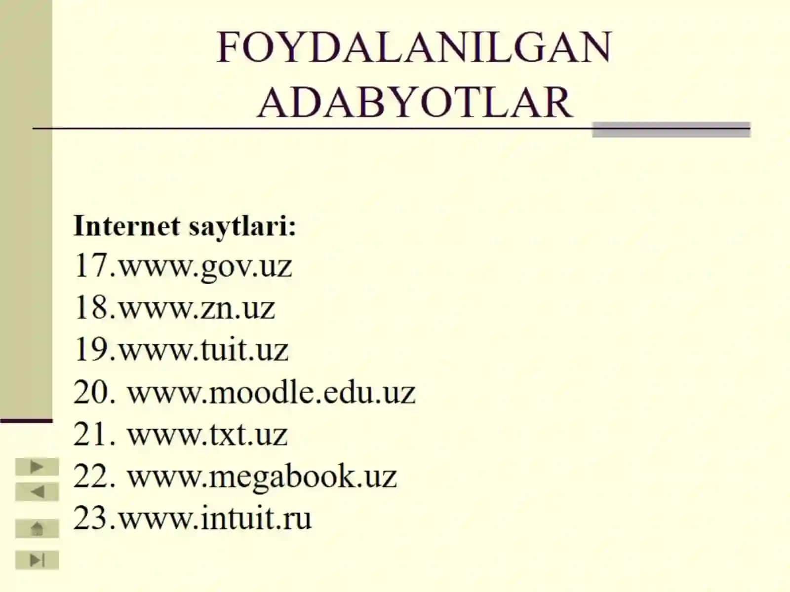 Matematik modellar va ularning sinflari 2