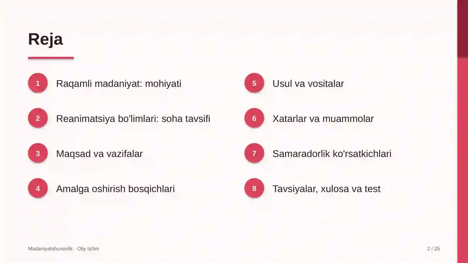 reanimatsiya bo'limlarida raqamli madaniyat 8185 2