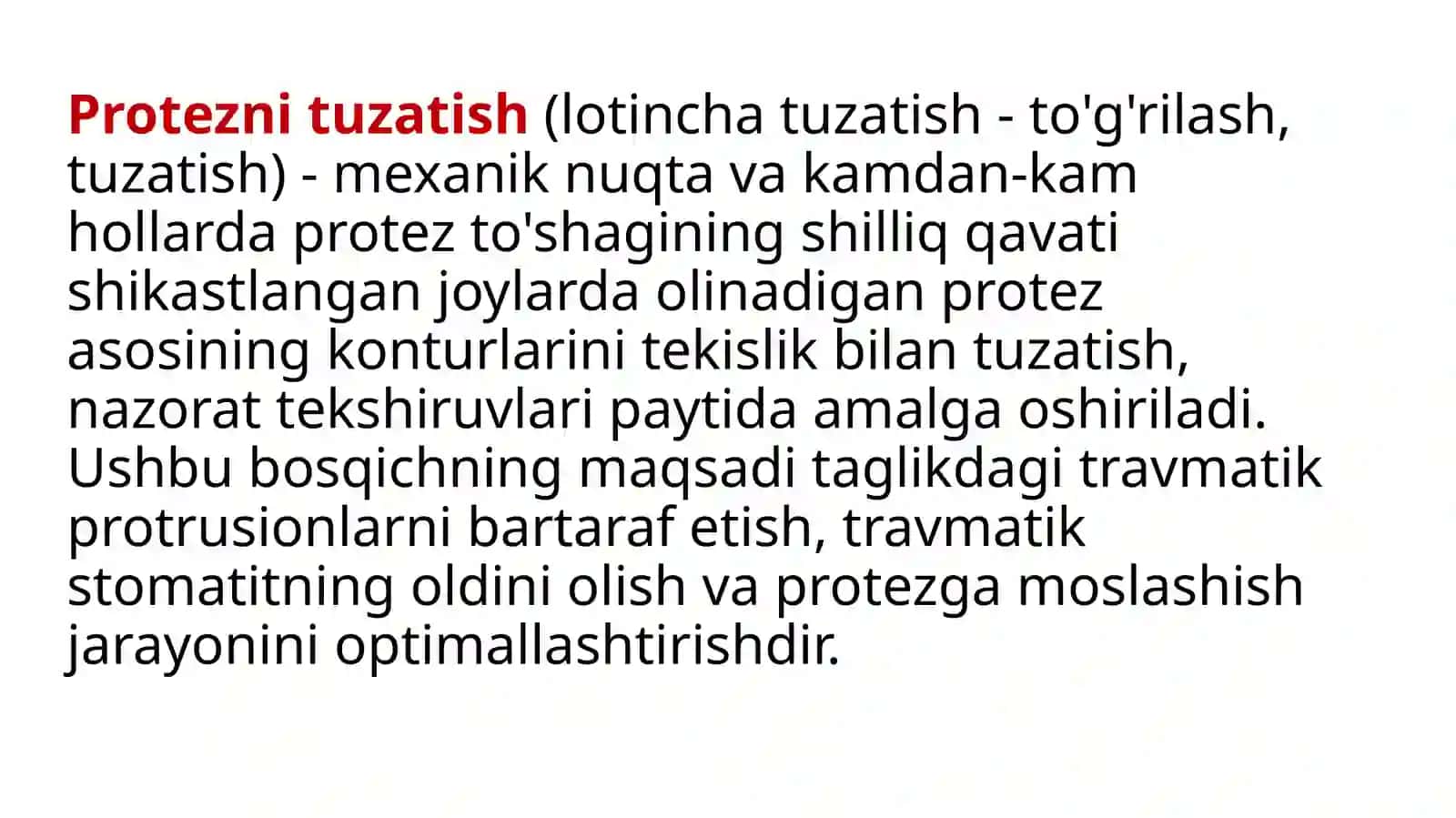 Korreksiyalash asoslari 2