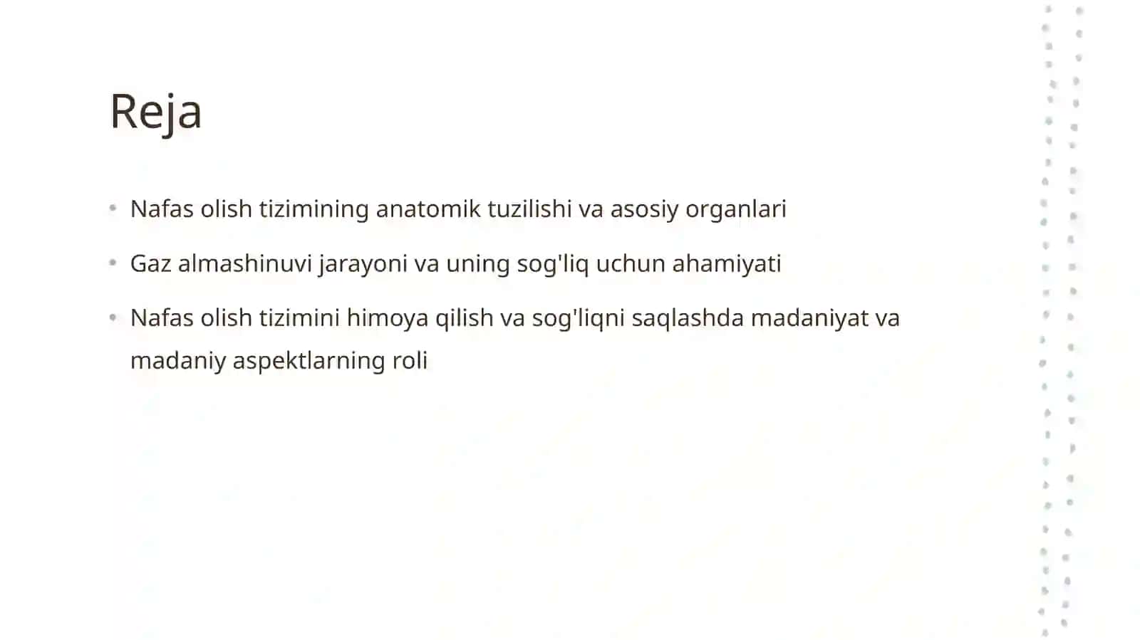 Odamning nafas olish sistemasi 2