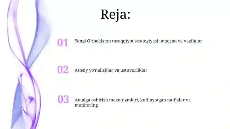 Yangi O'zbekiston taraqqiyot strategiyasi 2