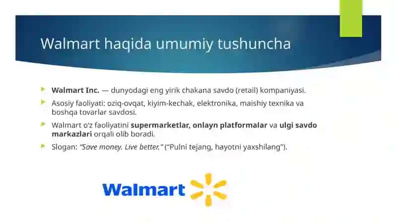 Walmart kompanyasi 2