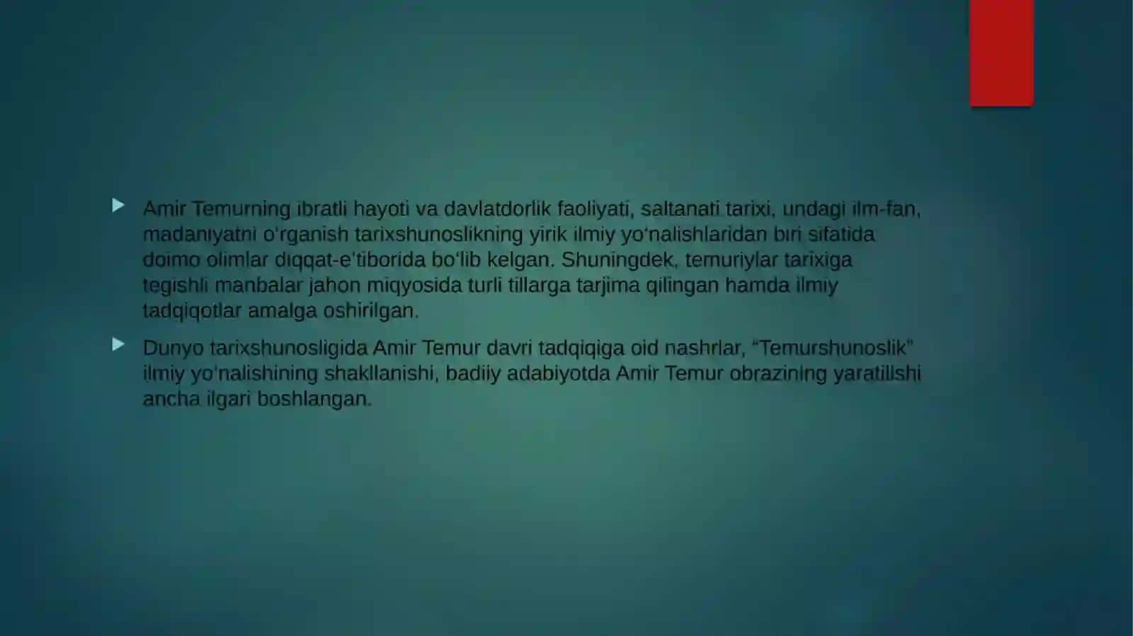 Amir Temur davlati tarixi manbashunosligi 2