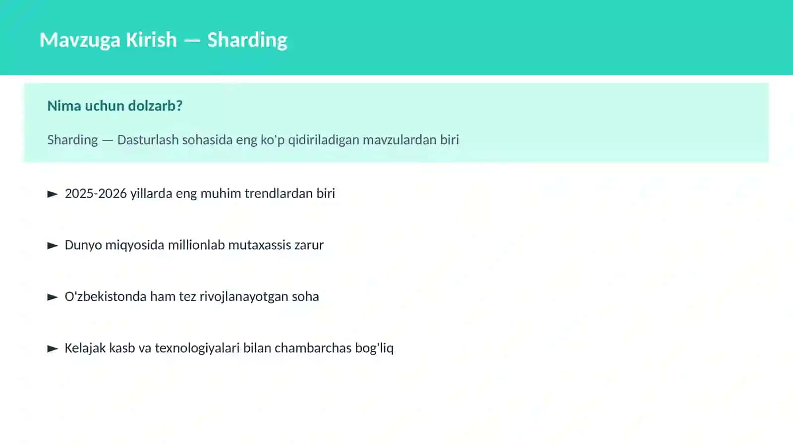 Sharding 2