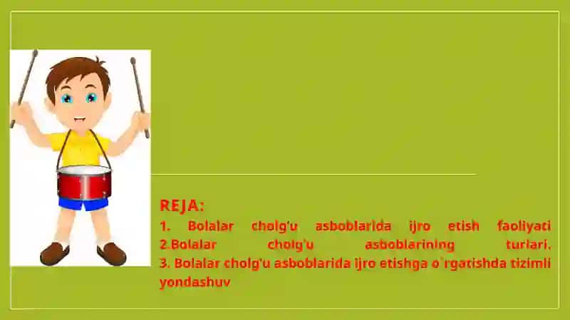 Bolalar cholg'ular bilan tanishtirilishi 2