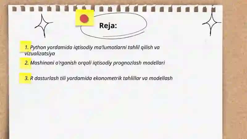 Iqtisodiy muammolarni hal qilish uchun zamonaviy dasturlash tillaridan foydalanish 2