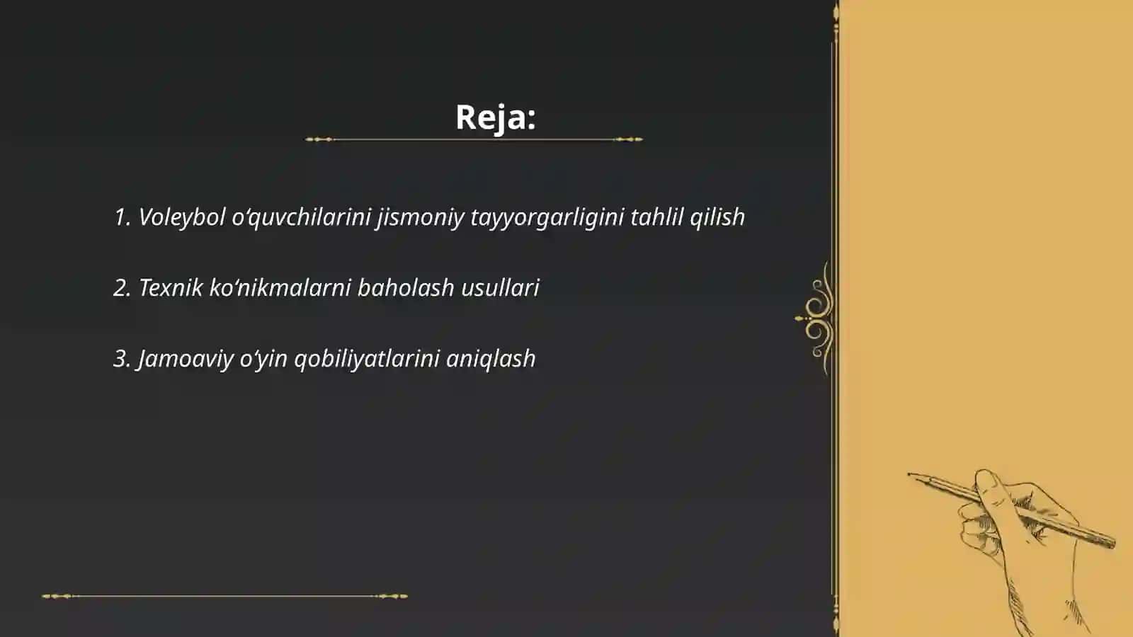 Voleybol o‘quvchilarni jismoniy tayyorgarligini tahlil qilish 2