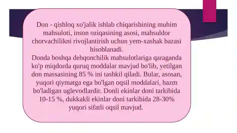 Saqlashda qabul qilingan donli xom ashyolarni tabiiy kamayishime’yorlarini hisoblash 2