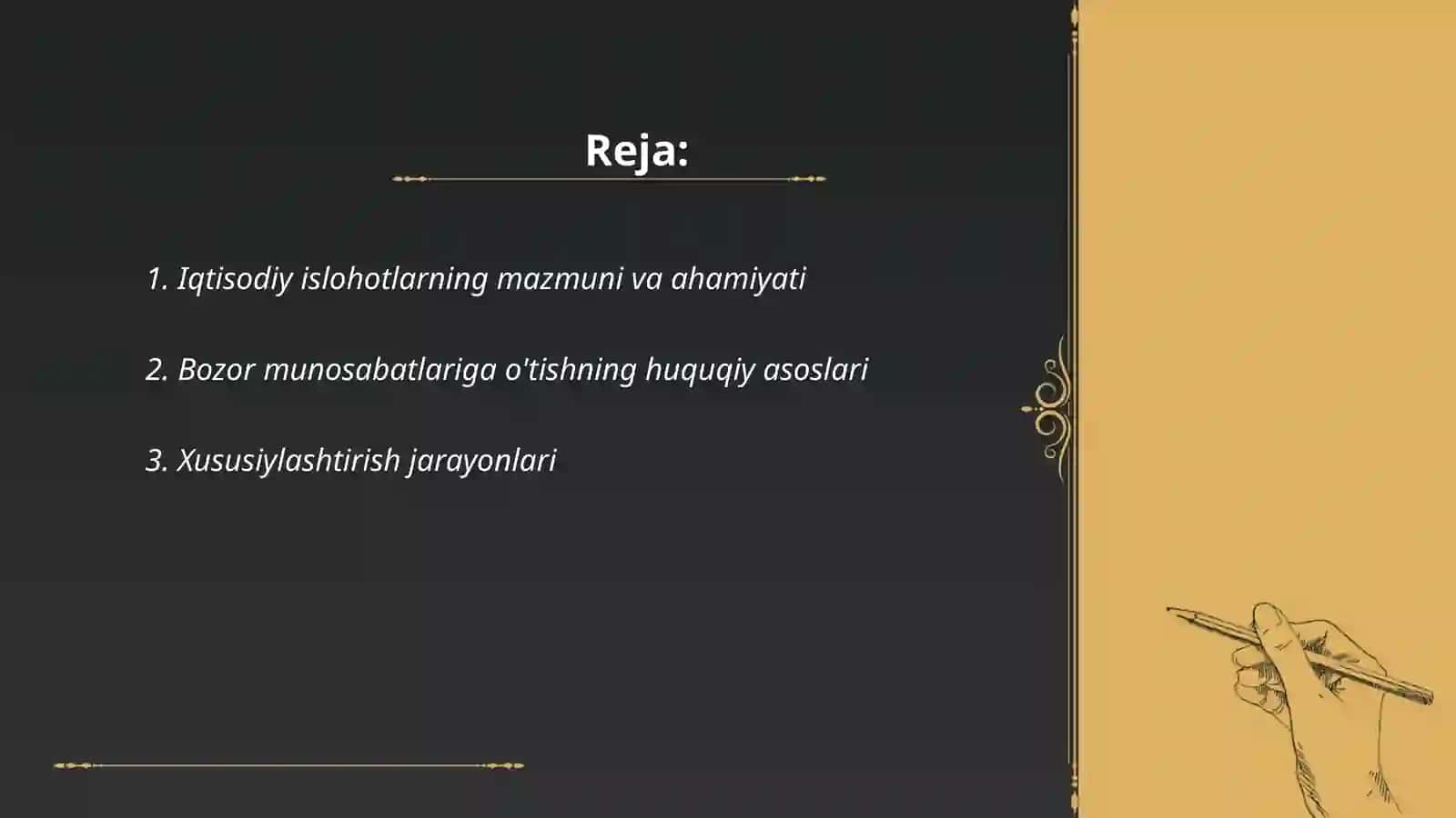 O'zbekiston Respublikasidagi ma'muriy-buyruqbozlik tizimidan bozor munosabatlariga o'tish davri konsepsiyasi 2