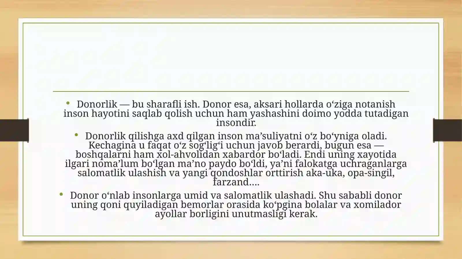 Donorlik asoslari.AB0qonguruhitizimivaRhezustizimi 2