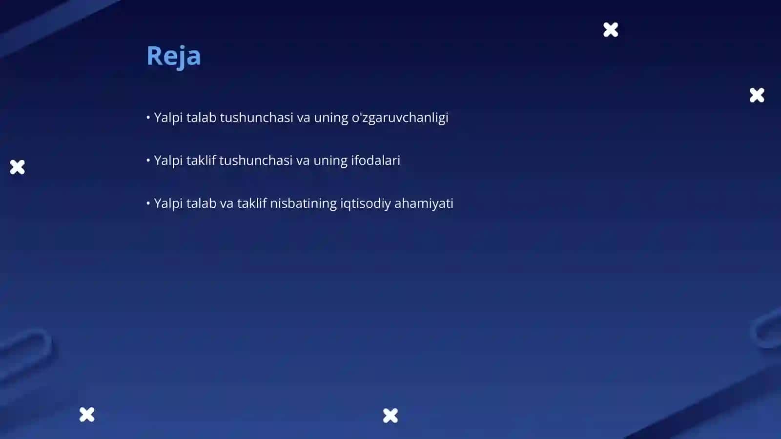 Yalpi talab va yalpi taklif nisbatlari 2