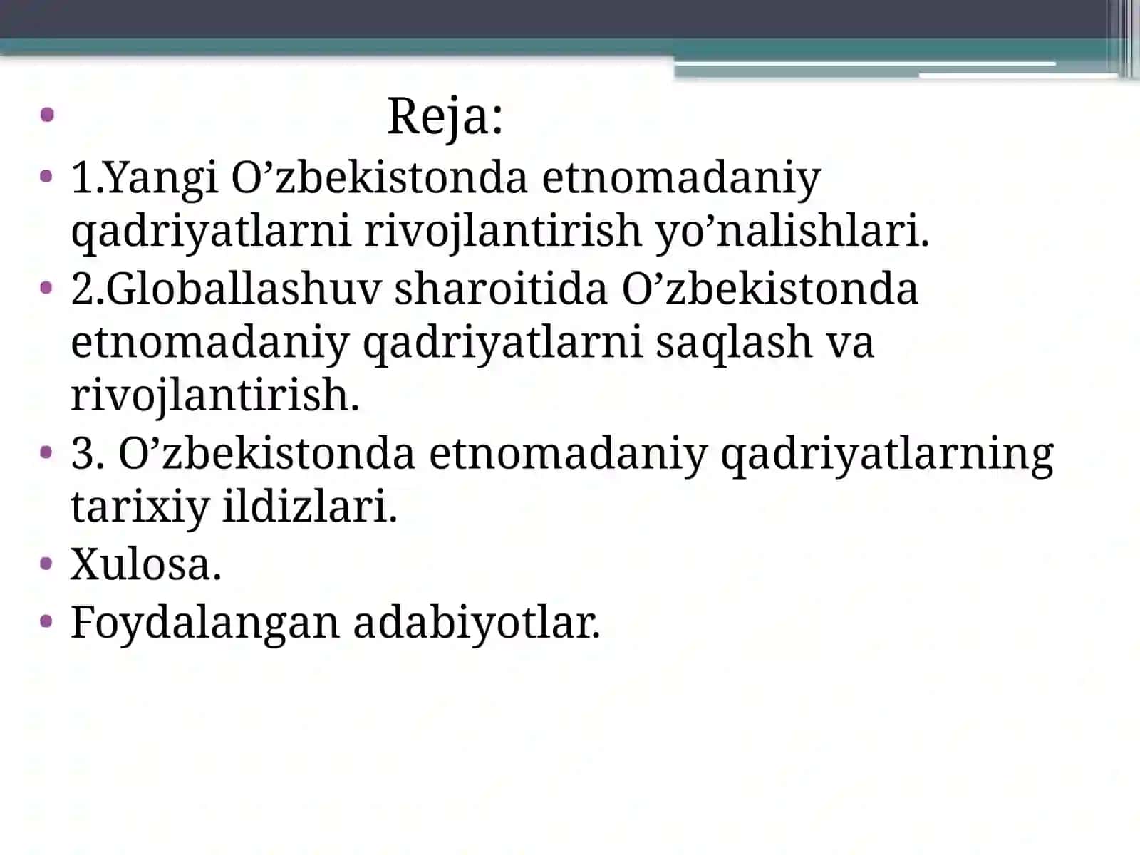 Yangi O’zbekistonda etnomadaniy qadriyatlar rivoji 2