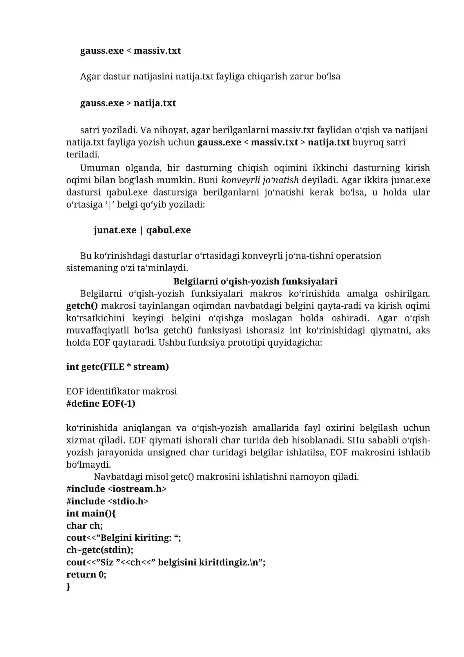 C++ dasturlash tilida manipulyator va formatlash bayroqchalari. 2