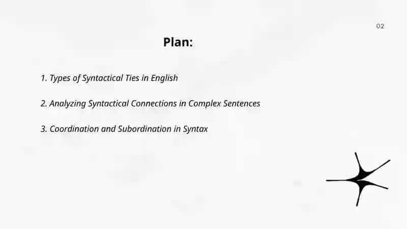 Types of Syntactical Ties in English 2