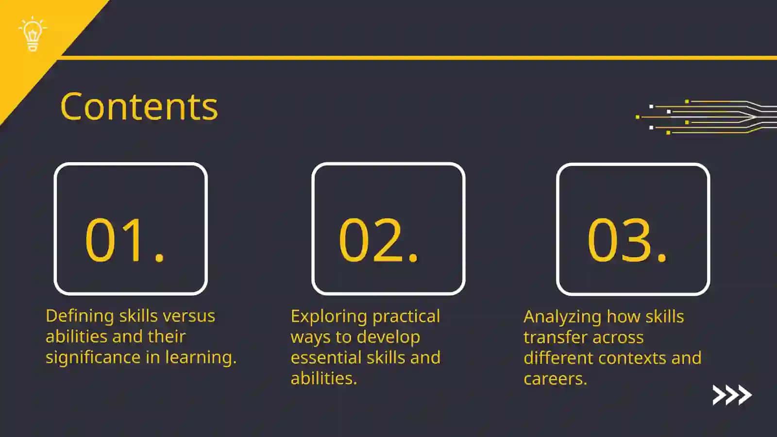 Skills and abilities 2