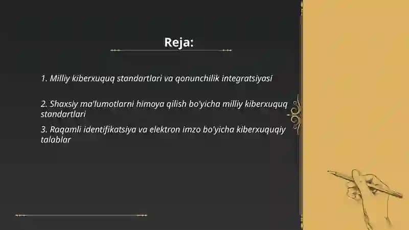 Milliy kiberxuquq standartlari va qonunchilik integratsiyasi 2