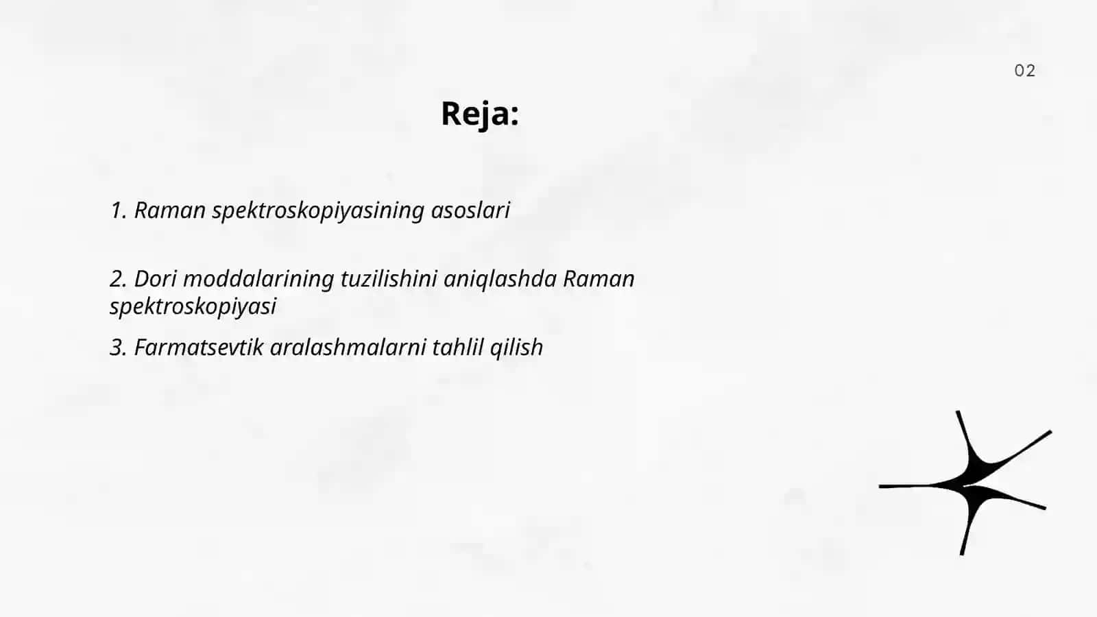 Raman spektroskopiya usulini dori moddalar tahlilida qòllanilishi 2