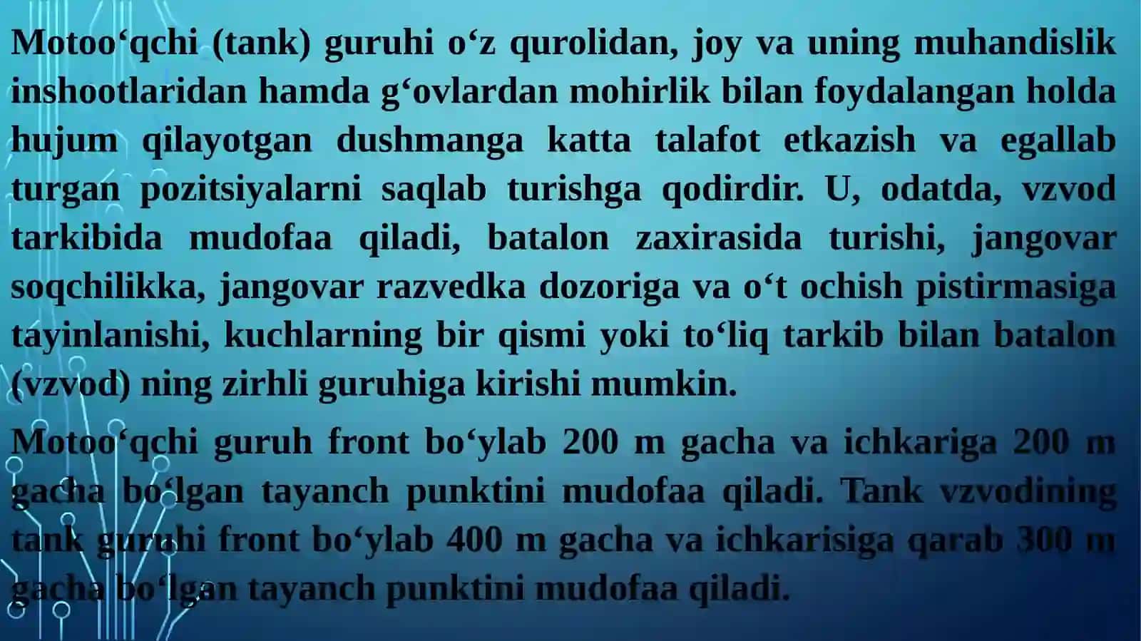 Jangovar (tank) guruh mudofaada 2